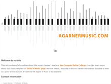 Tablet Screenshot of agarnermusic.com
